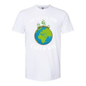 Go Vegan For Earth Day Vegan Day Veggie Vegetable Vegetarian Gift Softstyle CVC T-Shirt