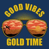Good Vibes Gold Time Tropical Beach Toddler T-Shirt