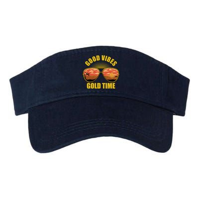 Good Vibes Gold Time Tropical Beach Visor