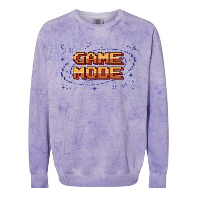 Gamer Video Game Mode On Funny Gaming Gift Colorblast Crewneck Sweatshirt