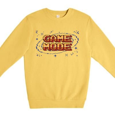 Gamer Video Game Mode On Funny Gaming Gift Premium Crewneck Sweatshirt