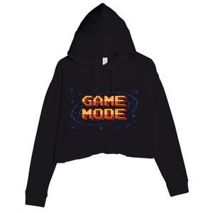 Gamer Video Game Mode On Funny Gaming Gift Crop Fleece Hoodie