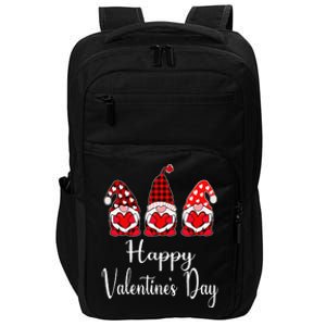 Gnome Valentine Gnomes Hearts Happy Valentines Day Impact Tech Backpack