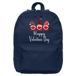 Gnome Valentine Gnomes Hearts Happy Valentines Day 16 in Basic Backpack