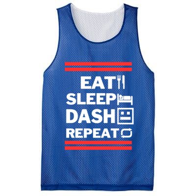 Geometry Video Gamer Lover Eat Sleep Dash Repeat Video Game Gift Mesh Reversible Basketball Jersey Tank