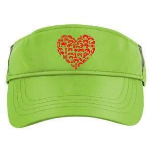 Gamer Video Games Heart Valentines Day Lover Adult Drive Performance Visor