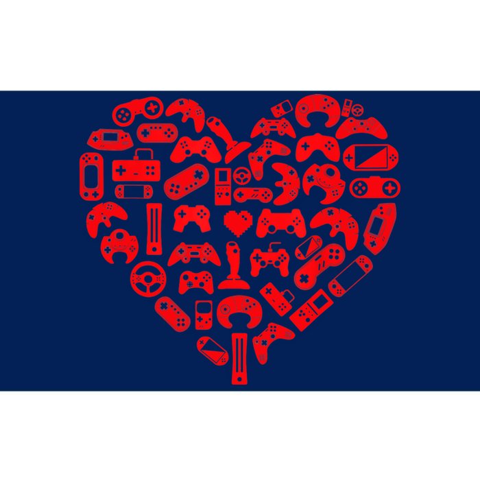 Gamer Video Games Heart Valentines Day Lover Bumper Sticker