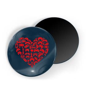 Gamer Video Games Heart Valentines Day Lover Magnet