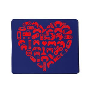 Gamer Video Games Heart Valentines Day Lover Mousepad