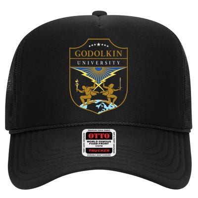 Gen V Godolkin University Crest High Crown Mesh Back Trucker Hat