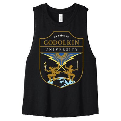 Gen V Godolkin University Crest Women's Racerback Cropped Tank