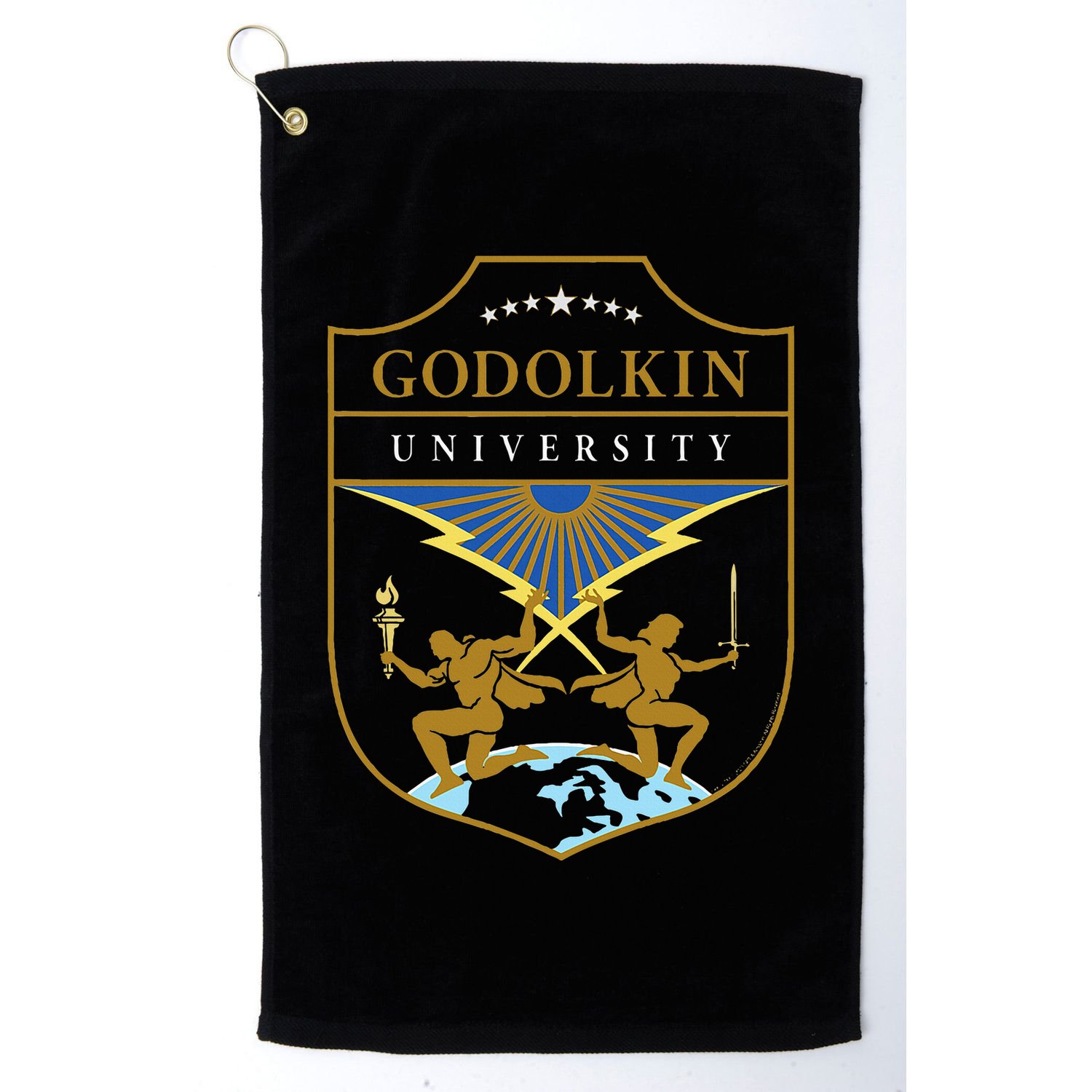 Gen V Godolkin University Crest Golf Towel