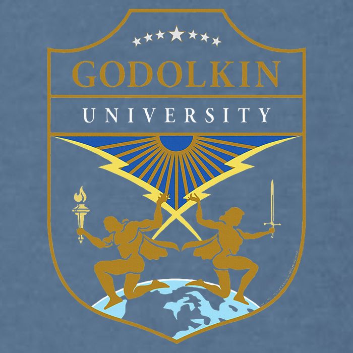 Gen V Godolkin University Crest Garment-Dyed Sweatshirt