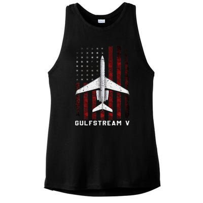 Gulfstream V G5 Jet G5 Plane Gulfstream 5 Gulfstream Gv Ladies PosiCharge Tri-Blend Wicking Tank