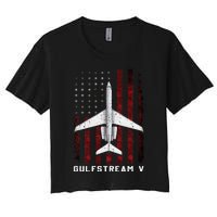 Gulfstream V G5 Jet G5 Plane Gulfstream 5 Gulfstream Gv Women's Crop Top Tee