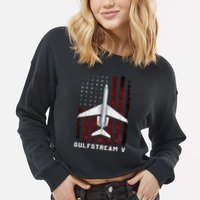 Gulfstream V G5 Jet G5 Plane Gulfstream 5 Gulfstream Gv Cropped Pullover Crew