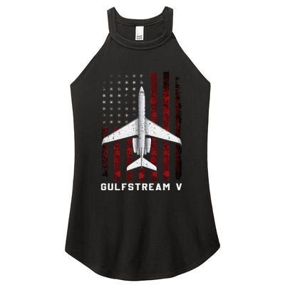 Gulfstream V G5 Jet G5 Plane Gulfstream 5 Gulfstream Gv Women's Perfect Tri Rocker Tank