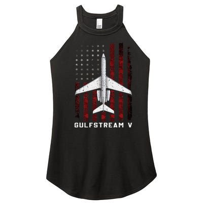 Gulfstream V G5 Jet G5 Plane Gulfstream 5 Gulfstream Gv Women's Perfect Tri Rocker Tank