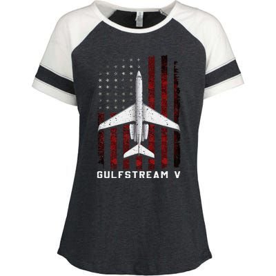 Gulfstream V G5 Jet G5 Plane Gulfstream 5 Gulfstream Gv Enza Ladies Jersey Colorblock Tee