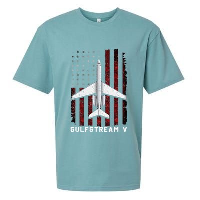 Gulfstream V G5 Jet G5 Plane Gulfstream 5 Gulfstream Gv Sueded Cloud Jersey T-Shirt