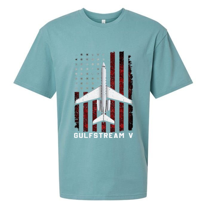 Gulfstream V G5 Jet G5 Plane Gulfstream 5 Gulfstream Gv Sueded Cloud Jersey T-Shirt