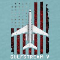 Gulfstream V G5 Jet G5 Plane Gulfstream 5 Gulfstream Gv Sueded Cloud Jersey T-Shirt