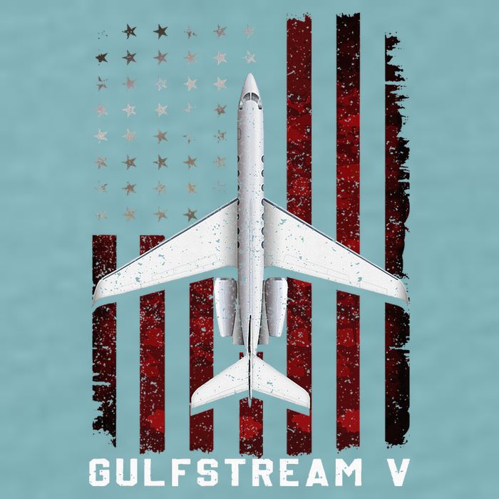 Gulfstream V G5 Jet G5 Plane Gulfstream 5 Gulfstream Gv Sueded Cloud Jersey T-Shirt