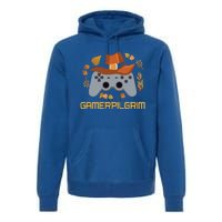 Gamerpilgrim Video Game Controller Funny Thanksgiving Game Gift Premium Hoodie