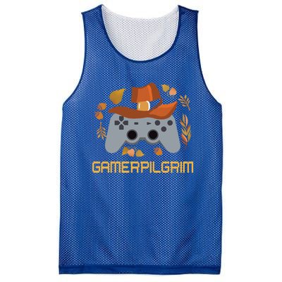 Gamerpilgrim Video Game Controller Funny Thanksgiving Game Gift Mesh Reversible Basketball Jersey Tank