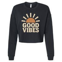 Good Vibes Cropped Pullover Crew