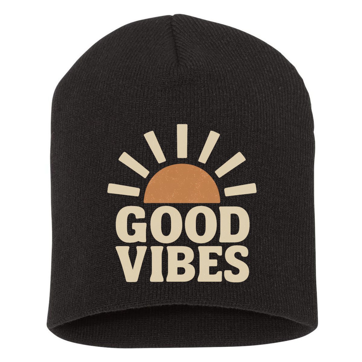 Good Vibes Short Acrylic Beanie