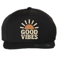 Good Vibes Wool Snapback Cap