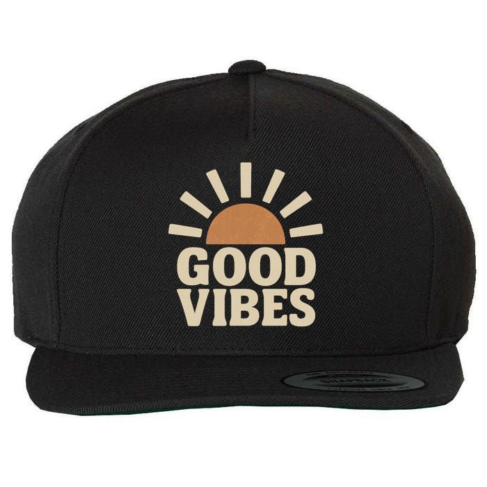 Good Vibes Wool Snapback Cap