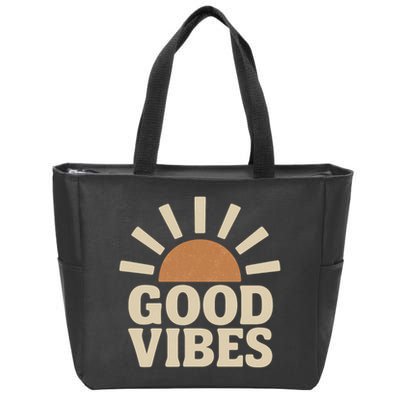 Good Vibes Zip Tote Bag