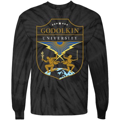 Gen V Godolkin University Crest Tie-Dye Long Sleeve Shirt