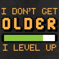 Geek Video Game Gamer Birthday I Dont Get Older I Level Up Gift 7 Panel Mesh Trucker Snapback Hat