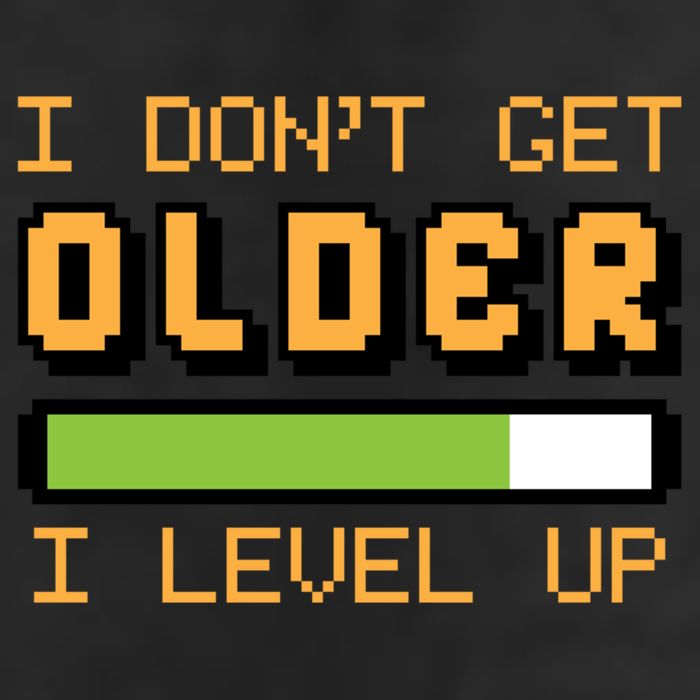 Geek Video Game Gamer Birthday I Dont Get Older I Level Up Gift 7 Panel Mesh Trucker Snapback Hat