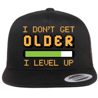 Geek Video Game Gamer Birthday I Dont Get Older I Level Up Gift Flatbill Hat