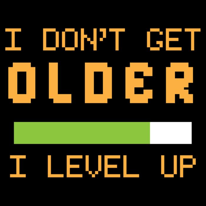 Geek Video Game Gamer Birthday I Dont Get Older I Level Up Gift Flatbill Hat