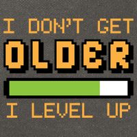 Geek Video Game Gamer Birthday I Dont Get Older I Level Up Gift Cotton Canvas Backpack