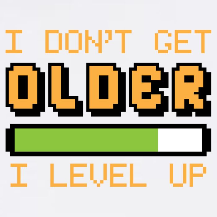 Geek Video Game Gamer Birthday I Dont Get Older I Level Up Gift Garment-Dyed Sweatshirt