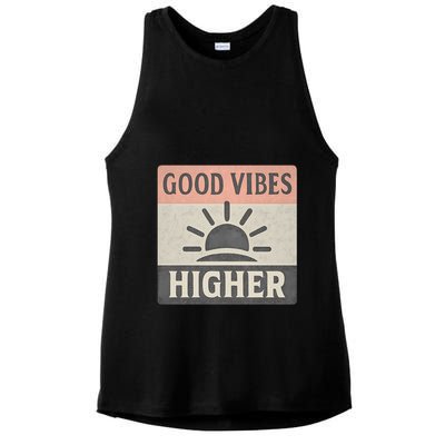 Good Vibes Higher Ladies PosiCharge Tri-Blend Wicking Tank