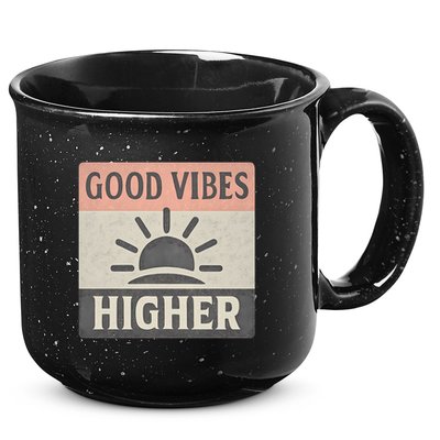 Good Vibes Higher 15oz Campfire Ceramic Mug