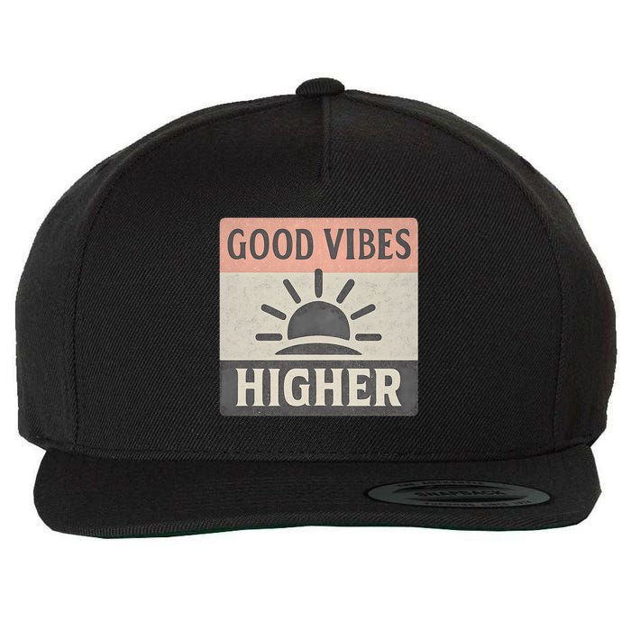 Good Vibes Higher Wool Snapback Cap