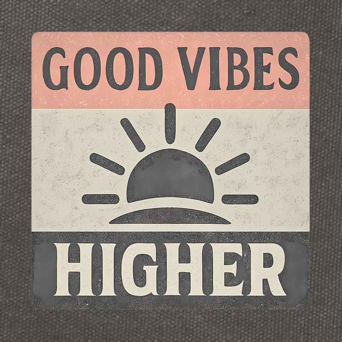 Good Vibes Higher Cotton Canvas Backpack