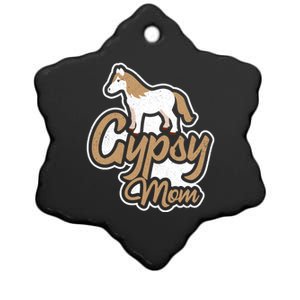 Gypsy Vanner Horse Mom Horseback Riding Stable Gift Ceramic Star Ornament