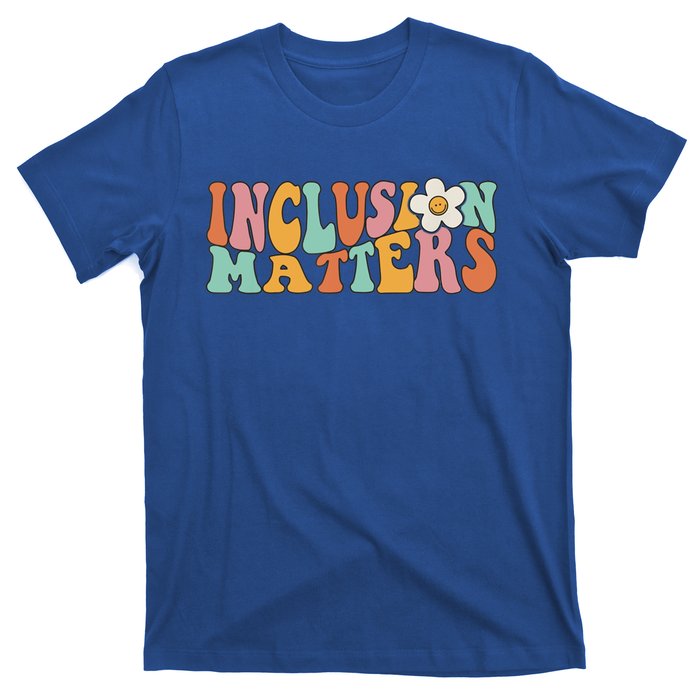 Gnoovy Vintage Inclusion Matters Special Education Teacher Meaningful Gift T-Shirt