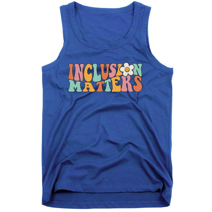 Gnoovy Vintage Inclusion Matters Special Education Teacher Meaningful Gift Tank Top