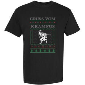 Gruss Vom Krampus Goth Ugly Christmas Sweater Garment-Dyed Heavyweight T-Shirt