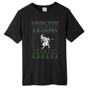 Gruss Vom Krampus Goth Ugly Christmas Sweater Tall Fusion ChromaSoft Performance T-Shirt